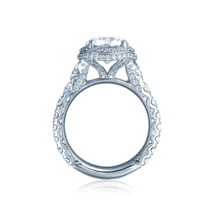 Tacori Platinum RoyalT Round Diamond Engagement Ring (1.92 CTW)