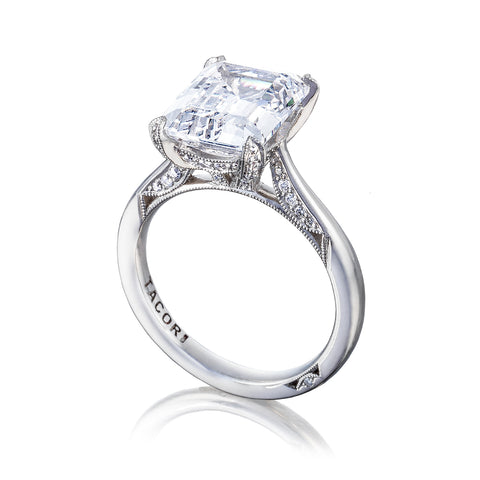 Tacori Platinum RoyalT  Engagement Ring Setting   (0.22 CTW)