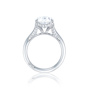 Tacori Platinum RoyalT Oval Diamond Engagement Ring (0.22 CTW)