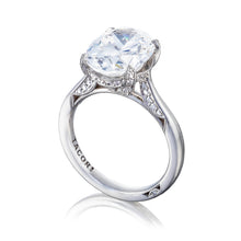 Load image into Gallery viewer, Tacori Platinum RoyalT Oval Diamond Engagement Ring (0.22 CTW)