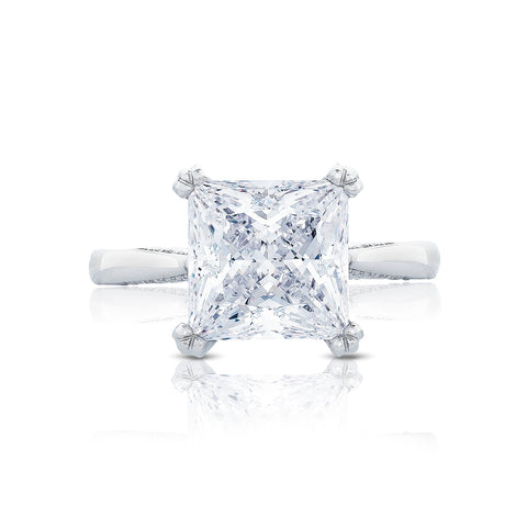 Tacori Platinum RoyalT Princess Diamond Engagement Ring Setting  (0.22 CTW)