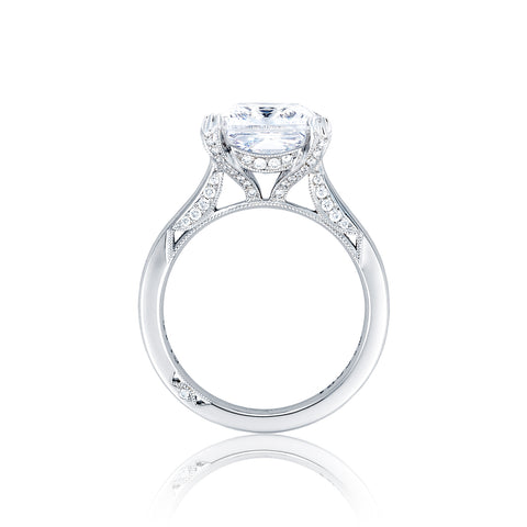 Tacori Platinum RoyalT Princess Diamond Engagement Ring Setting  (0.22 CTW)