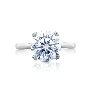 Tacori Platinum RoyalT Round Diamond Engagement Ring (0.22 CTW)