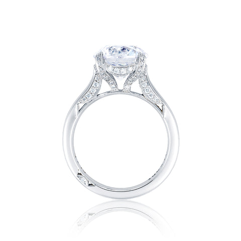 Tacori Platinum RoyalT Round Diamond Engagement Ring Setting  (0.22 CTW)