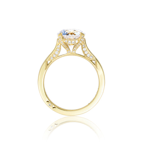 Tacori 18k Yellow Gold RoyalT Round Diamond Engagement Ring Setting  (0.22 CTW)