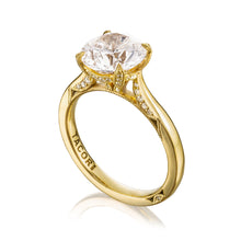 Load image into Gallery viewer, Tacori 18k Yellow Gold RoyalT Round Diamond Engagement Ring (0.22 CTW)