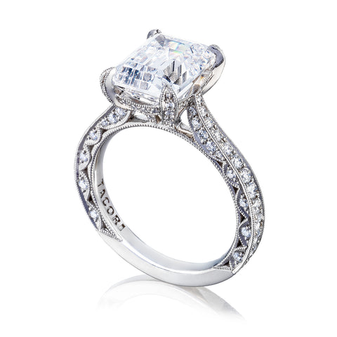 Tacori Platinum RoyalT  Engagement Ring Setting   (0.75 CTW)