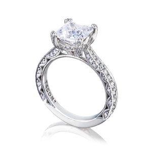 Tacori Platinum RoyalT Princess Diamond Engagement Ring (0.73 CTW)