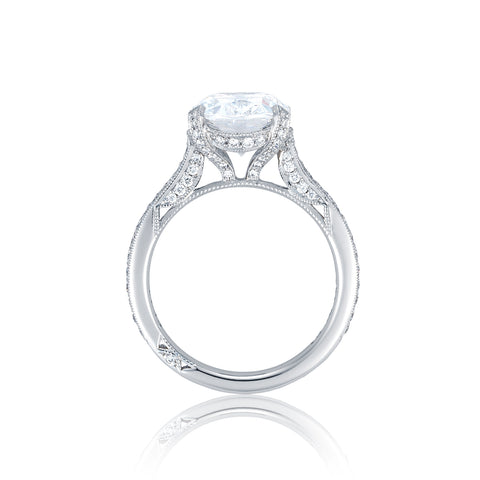 Tacori Platinum RoyalT Oval Diamond Engagement Ring Setting  (0.47 CTW)