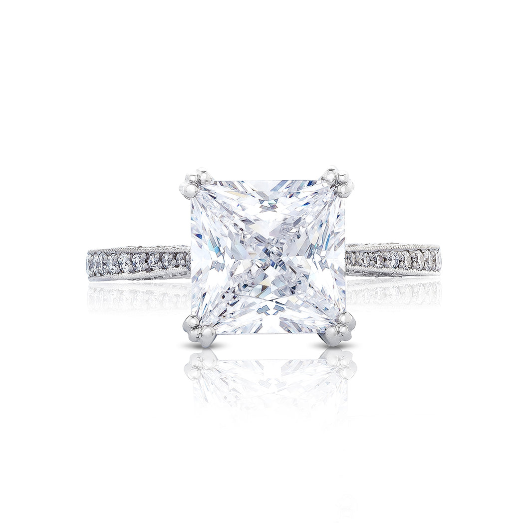 Tacori Platinum RoyalT Princess Diamond Engagement Ring (0.47 CTW)
