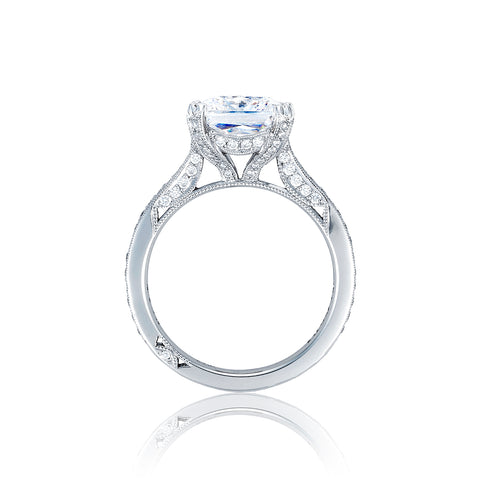 Tacori Platinum RoyalT Princess Diamond Engagement Ring Setting  (0.47 CTW)