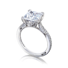 Load image into Gallery viewer, Tacori Platinum RoyalT Princess Diamond Engagement Ring (0.47 CTW)