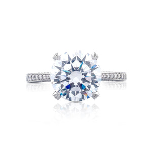 Tacori Platinum RoyalT Round Diamond Engagement Ring Setting  (0.47 CTW)