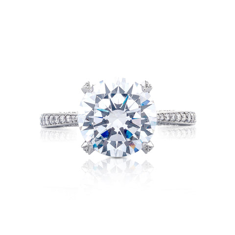 Tacori Platinum RoyalT Round Diamond Engagement Ring Setting  (0.47 CTW)