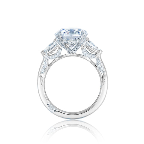 Tacori Platinum RoyalT Round Diamond Engagement Ring (0.84 CTW)