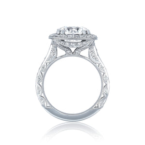 Tacori Platinum RoyalT Round Diamond Engagement Ring Setting   (1.31 CTW)