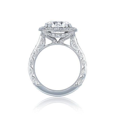 Tacori Platinum RoyalT Round Diamond Engagement Ring Setting   (1.31 CTW)