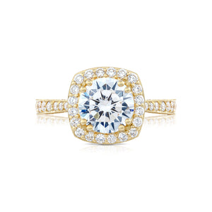 Tacori 18k Yellow Gold RoyalT Round Diamond Engagement Ring (1.01 CTW)