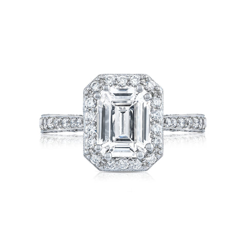 Tacori Platinum RoyalT  Engagement Ring Setting  (1 CTW)