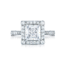 Load image into Gallery viewer, Tacori Platinum RoyalT Princess Diamond Engagement Ring (0.98 CTW)