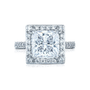 Tacori Platinum RoyalT Princess Diamond Engagement Ring (1.31 CTW)