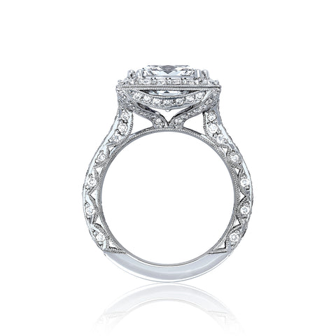 Tacori Platinum RoyalT Princess Diamond Engagement Ring Setting  (1.31 CTW)