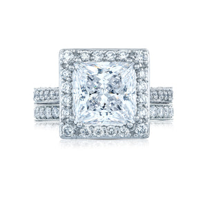Tacori Platinum RoyalT Princess Diamond Engagement Ring (1.31 CTW)