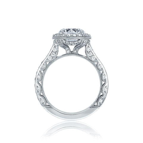 Tacori Platinum RoyalT Round Diamond Engagement Ring Setting  (0.98 CTW)