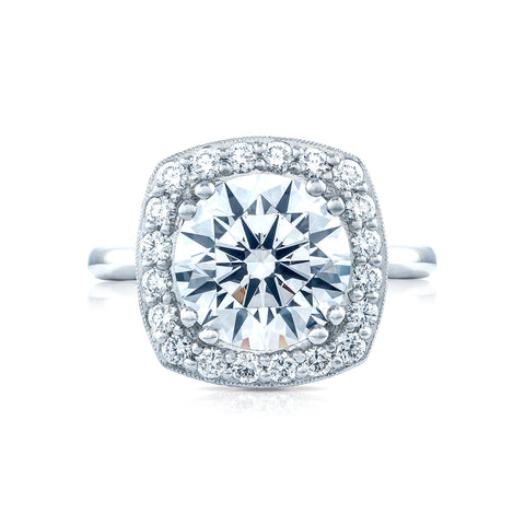 Tacori Platinum RoyalT Round Diamond Engagement Ring Setting   (0.82 CTW)