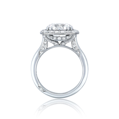 Tacori Platinum RoyalT Round Diamond Engagement Ring Setting   (0.82 CTW)