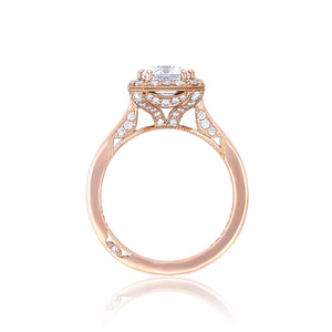 Tacori 18k Rose Gold RoyalT Engagement Ring (0.51 CTW)