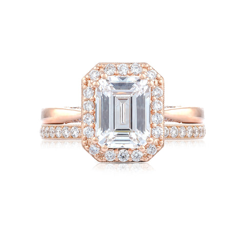 Tacori 18k Rose Gold RoyalT Engagement Ring (0.51 CTW)