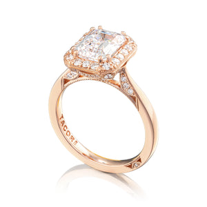 Tacori 18k Rose Gold RoyalT Engagement Ring (0.51 CTW)