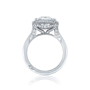Tacori Platinum RoyalT Princess Diamond Engagement Ring (0.75 CTW)