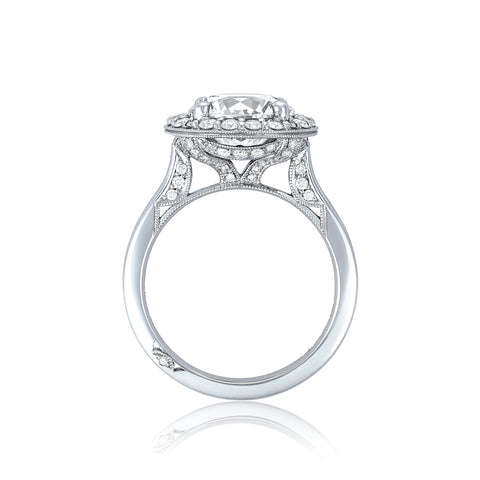 Tacori Platinum RoyalT Round Diamond Engagement Ring Setting  (0.68 CTW)