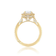 Load image into Gallery viewer, Tacori 18k Yellow Gold RoyalT Oval Diamond Engagement Ring (0.7 CTW)