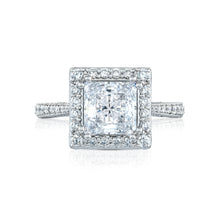 Load image into Gallery viewer, Tacori Platinum RoyalT Princess Diamond Engagement Ring (0.73 CTW)