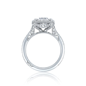 Tacori Platinum RoyalT Princess Diamond Engagement Ring (0.73 CTW)