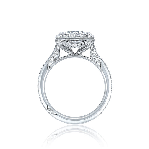 Tacori Platinum RoyalT Princess Diamond Engagement Ring Setting   (0.73 CTW)