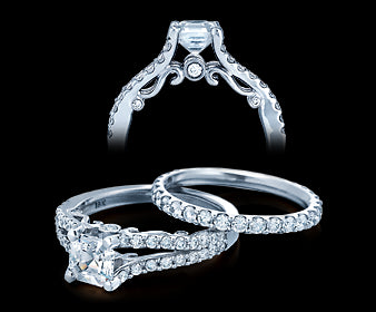 Verragio Insignia Princess Diamond Engagement Ring Setting (0.55 CTW)