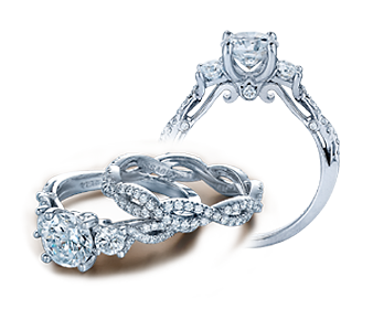 Verragio Insignia Princess Diamond Engagement Ring Setting (0.55 CTW)