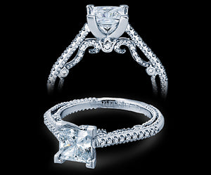 Verragio Insignia Princess Diamond Engagement Ring (0.25 CTW)
