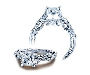 Verragio Insignia Princess Diamond Engagement Ring Setting CTW)