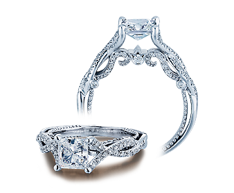 Verragio Insignia Princess Diamond Engagement Ring Setting (0.35 CTW)