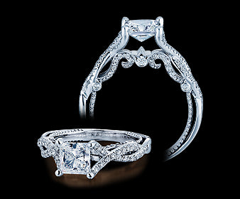 Verragio Insignia Princess Diamond Engagement Ring (0.35 CTW)