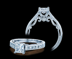 Verragio Insignia Princess Diamond Engagement Ring (0.75 CTW)
