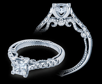 Verragio Insignia Princess Diamond Engagement Ring (0.35 CTW)