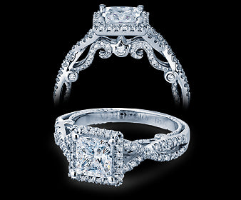Verragio Insignia Princess Diamond Engagement Ring Setting  (0.50 CTW)