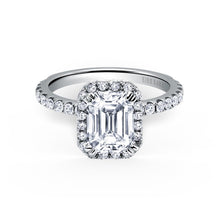 Load image into Gallery viewer, KirkKara Carmella Emerald Diamond Engagement Ring (0.38  CTW)