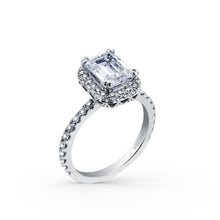 Load image into Gallery viewer, KirkKara Carmella Emerald Diamond Engagement Ring (0.38  CTW)